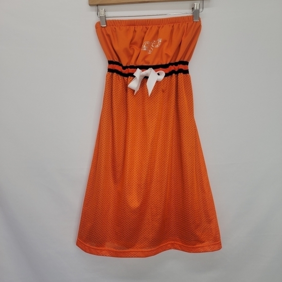UNIVERSITY OF OKLAHOMA STATE UNIVERSITY LOGO SOLID STRAPLESS DRESS - Picture 3 of 15